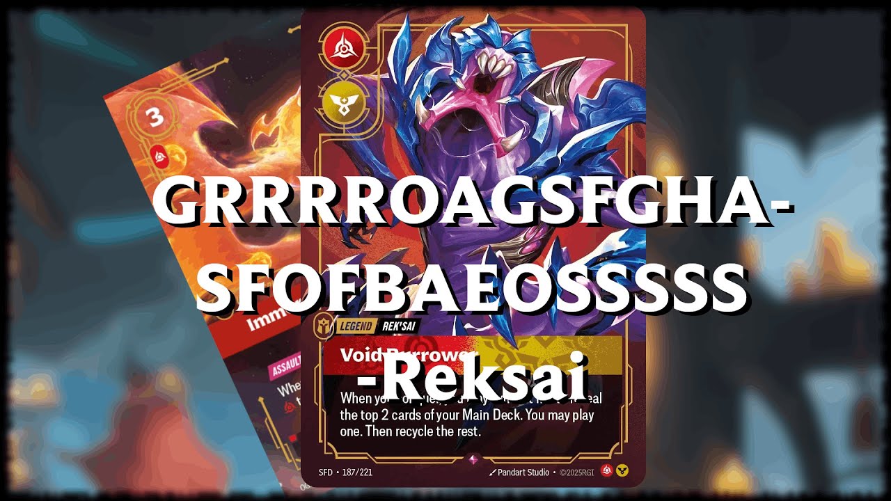 First Time Rek'sai! PHOENIX CONTROL | Riftbound Gameplay ft. Terasadon