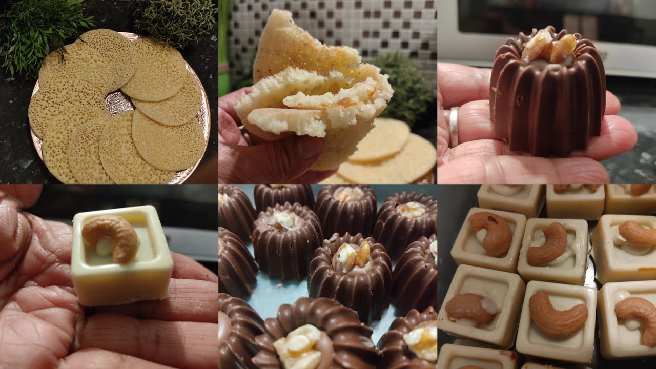 بغرير خفيف متقب بطريقة سهلة /  وعجين الثمر مغطى بالشوكولا