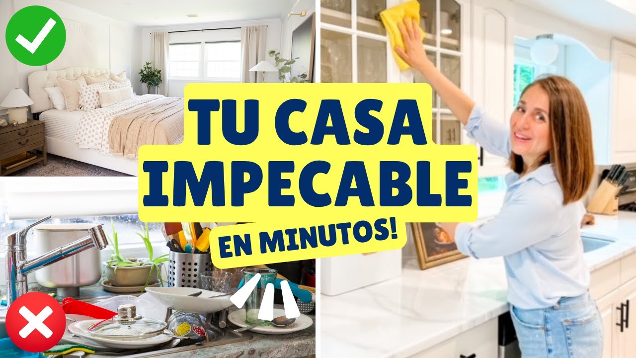 15 TIPS PARA QUE TU CASA SE VEA IMPECABLE EN MINUTOS! | Tips de Experta en Limpieza y Organizacion