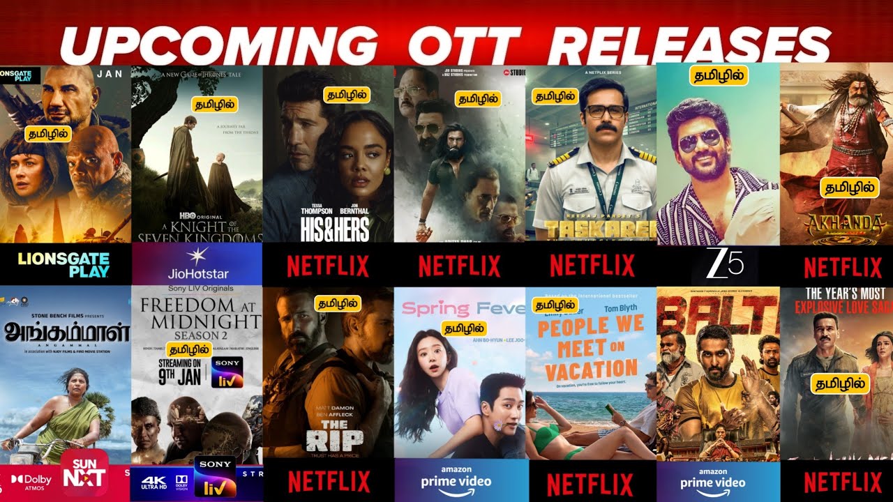 Upcoming New OTT Tamil Movies | Upcoming OTT Release Movies in Tamil & Tamil Dubbed Reviews
