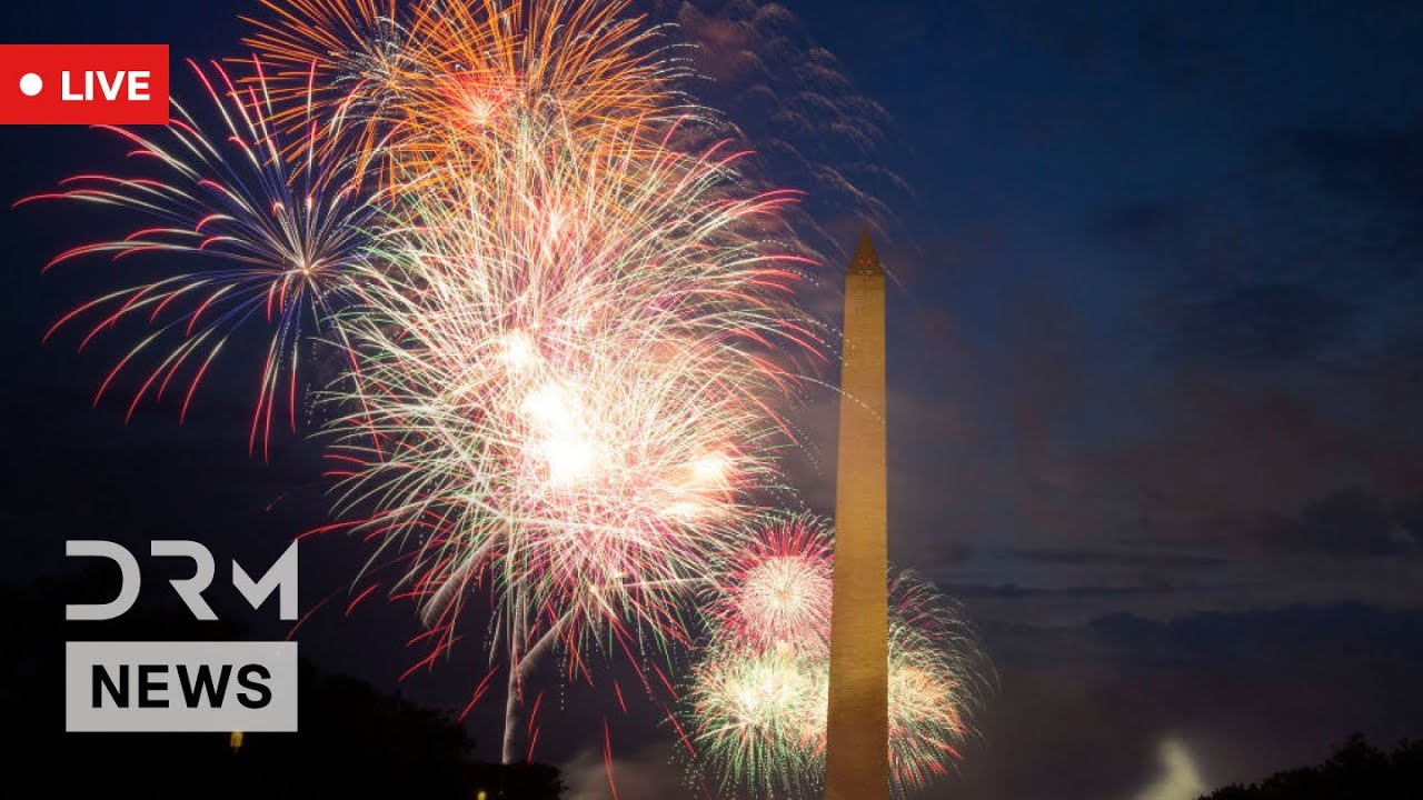 LIVE: Washington Monument Lights Up for New Year 2026 | AQ1Z