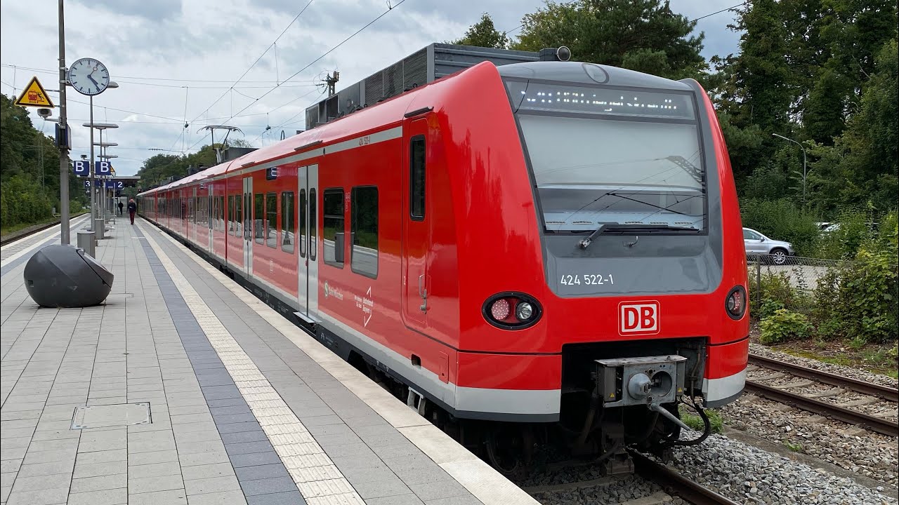 Mit der Br 424 der S-Bahn München als S20 von M-Pasing nach Grafrath mit Vollgas 140 km/h und SOUND