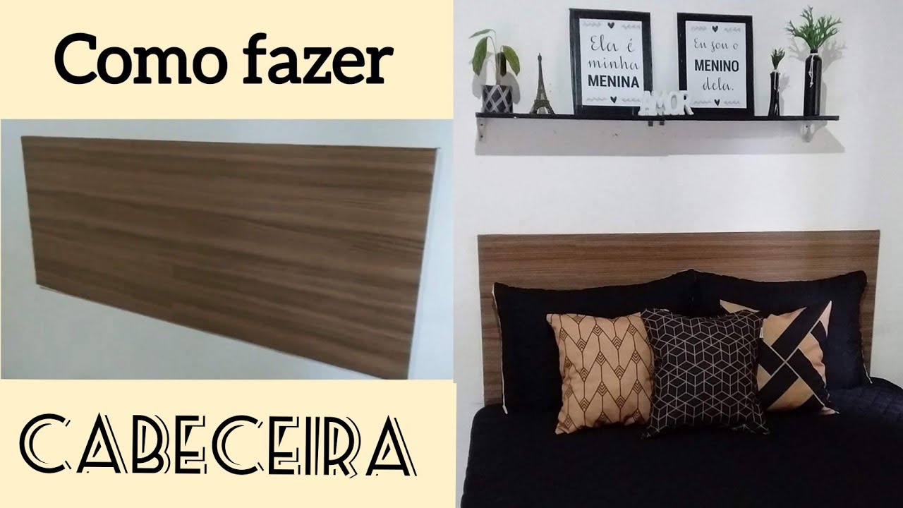 Como fazer cabeceira com porta de guarda roupa| Decoração de quarto simples| Roniele Dias
