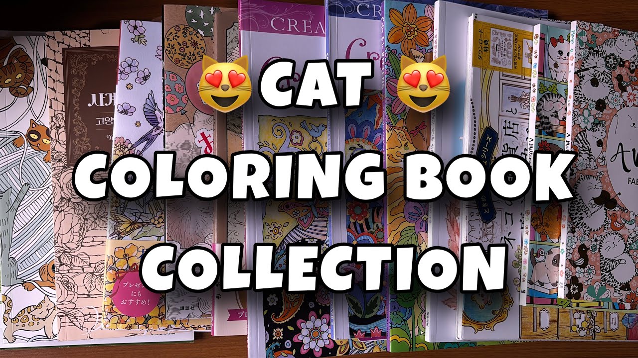 Cat Coloring Books Collection | Chatty Flip Through | Adult Coloring Books