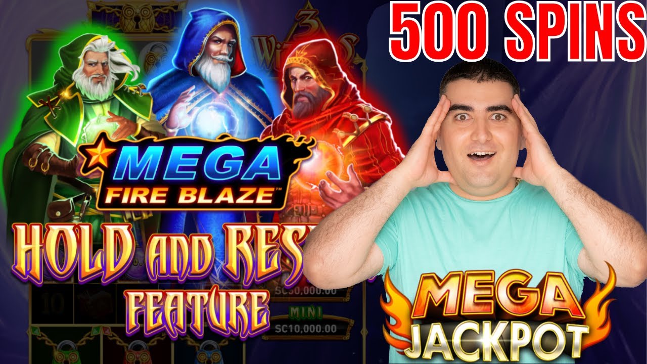 SC500 Per Spin Awarded My BIGGEST JACKPOT Ever On Mega Fire Blaze 3 Wizards