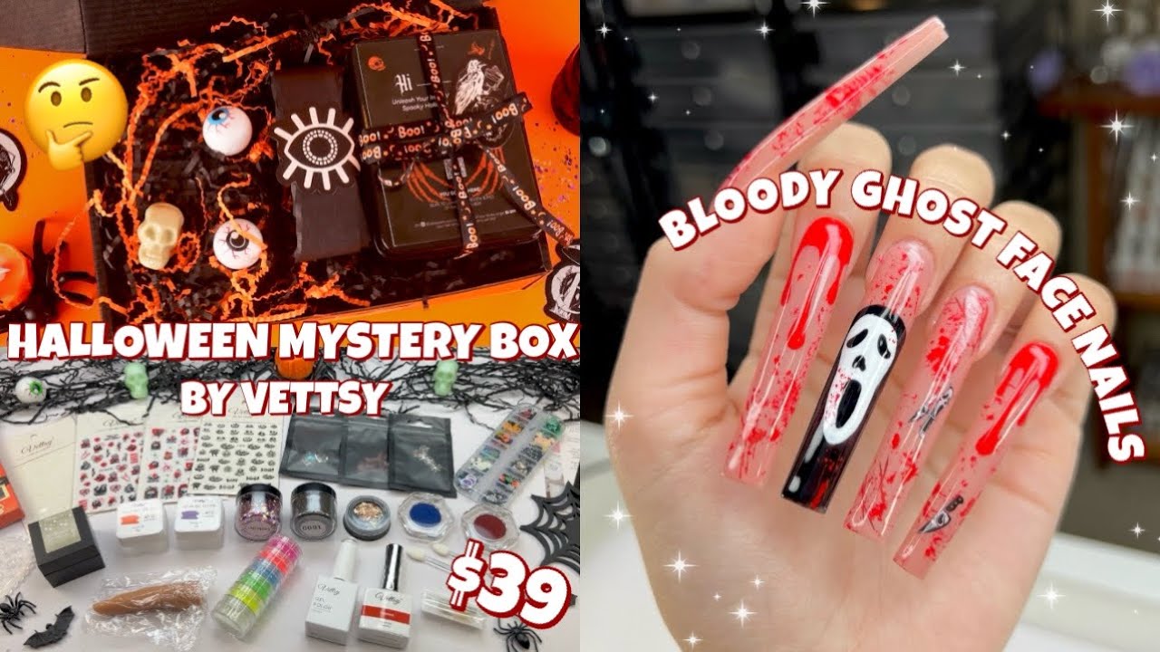VETTSY HALLOWEEN LIMITED EDITION MYSTERY BOX | UNBOXING & HONEST REVIEW | SCREAM HALLOWEEN NAIL ART