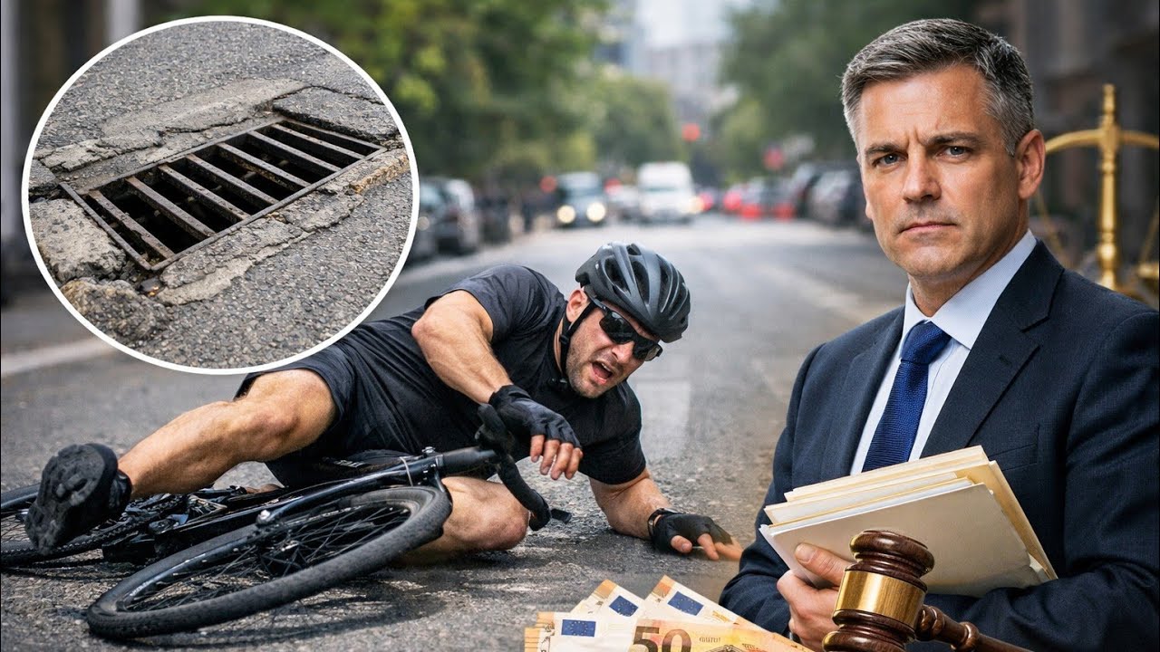 Ciclista Cade per un Tombino Non Segnalato 📉 Responsabilit&agrave; & Risarcimento Danni Spiegati
