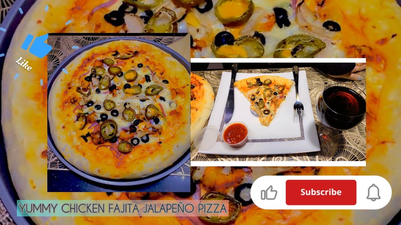 Cheesy Chicken Fajita Pizza with Jalapeños | Easy Pizza Recipe