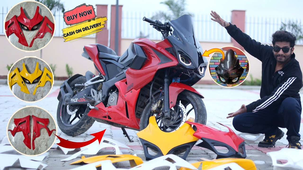 Bajaj pulsar rs 200 modified | DUCATI MASK AND UNDERBELLY | INDONASIAN BODYKIT  🔥