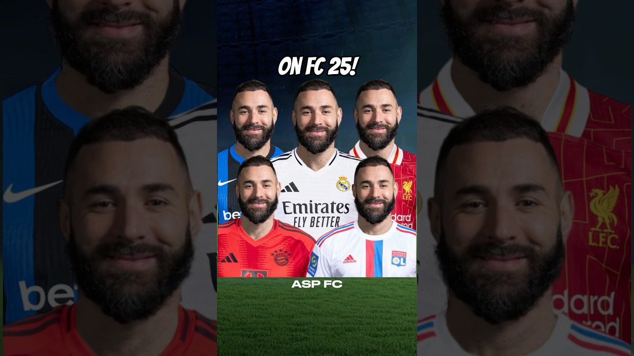 I added Benzema to every league until he scores 15 GOALS! FC 25