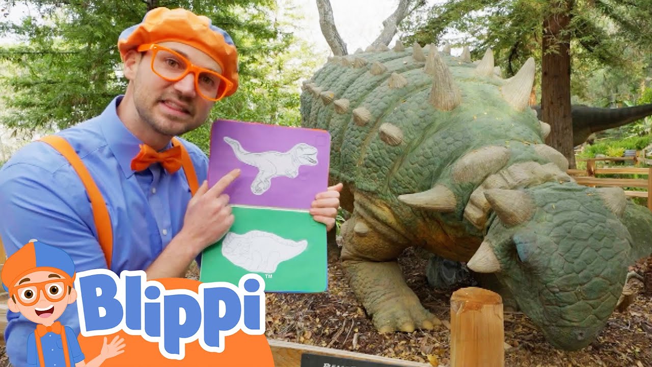 Blippi and the Big Dinosaur | Blippi | Educational Videos For Kids | Moonbug Kids - Get Up And Go!