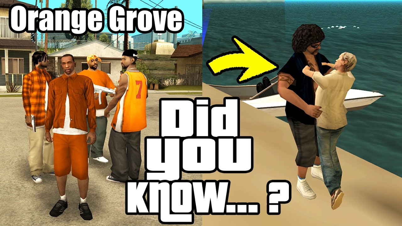 GTA San Andreas Secrets and Facts 53 Hidden Details, Orange Grove, BETA, Easter Eggs!