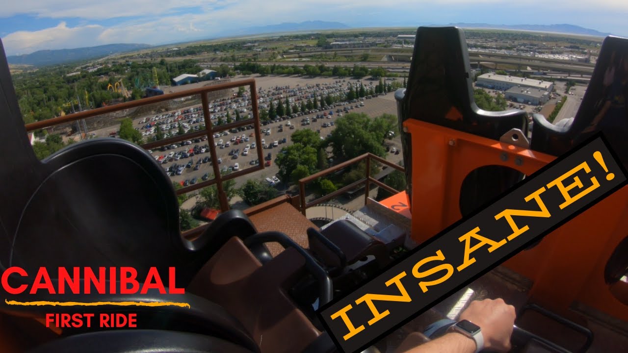 Lagoon - Cannibal First Time Ride reaction. This ride is absolutely BONKERS!
