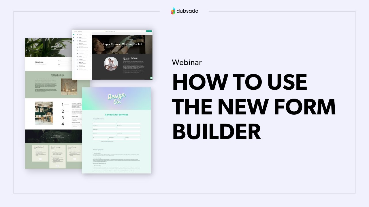 How to Use the New Form Builder | Dubsado Webinar