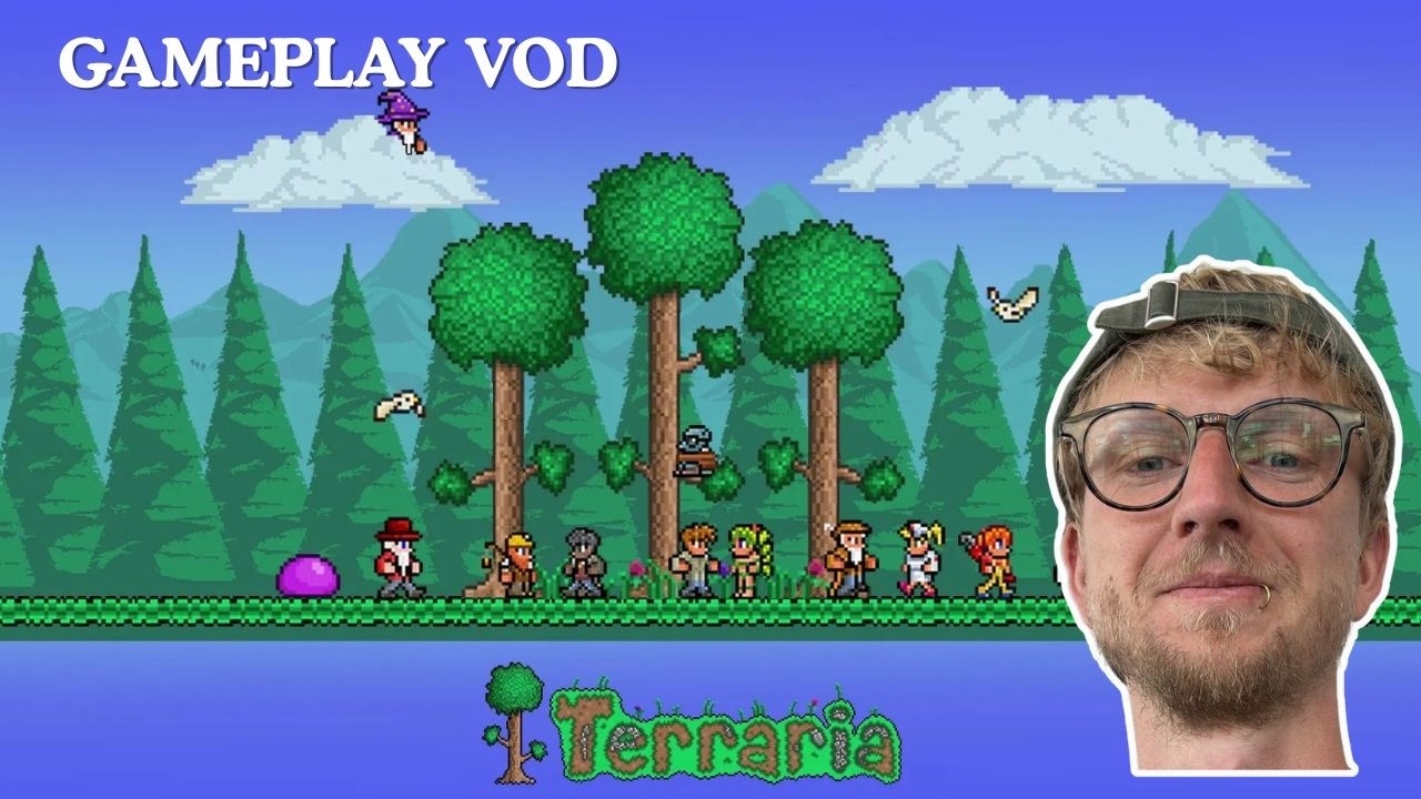 Terraria Gameplay VOD - Learning the Basics | Early Progress & Exploration