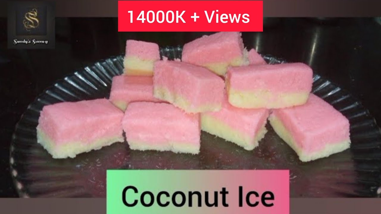 Coconut Ice Recipe # Goan Christmas Sweet Recipe #  No Cook No Bake Recipe