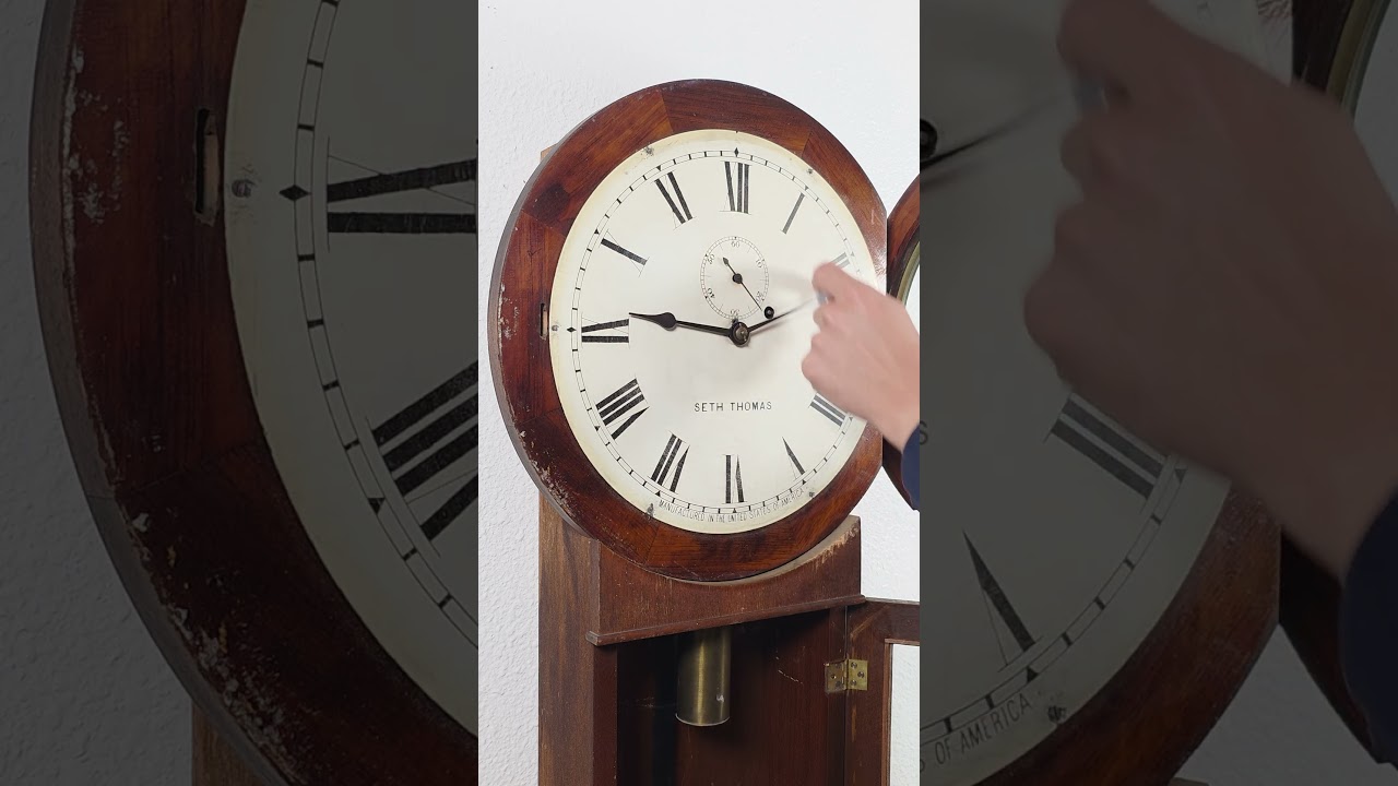Setting Up The Original 1920s Seth Thomas Regulator Clock No. 2. One of my favorite clocks🥰