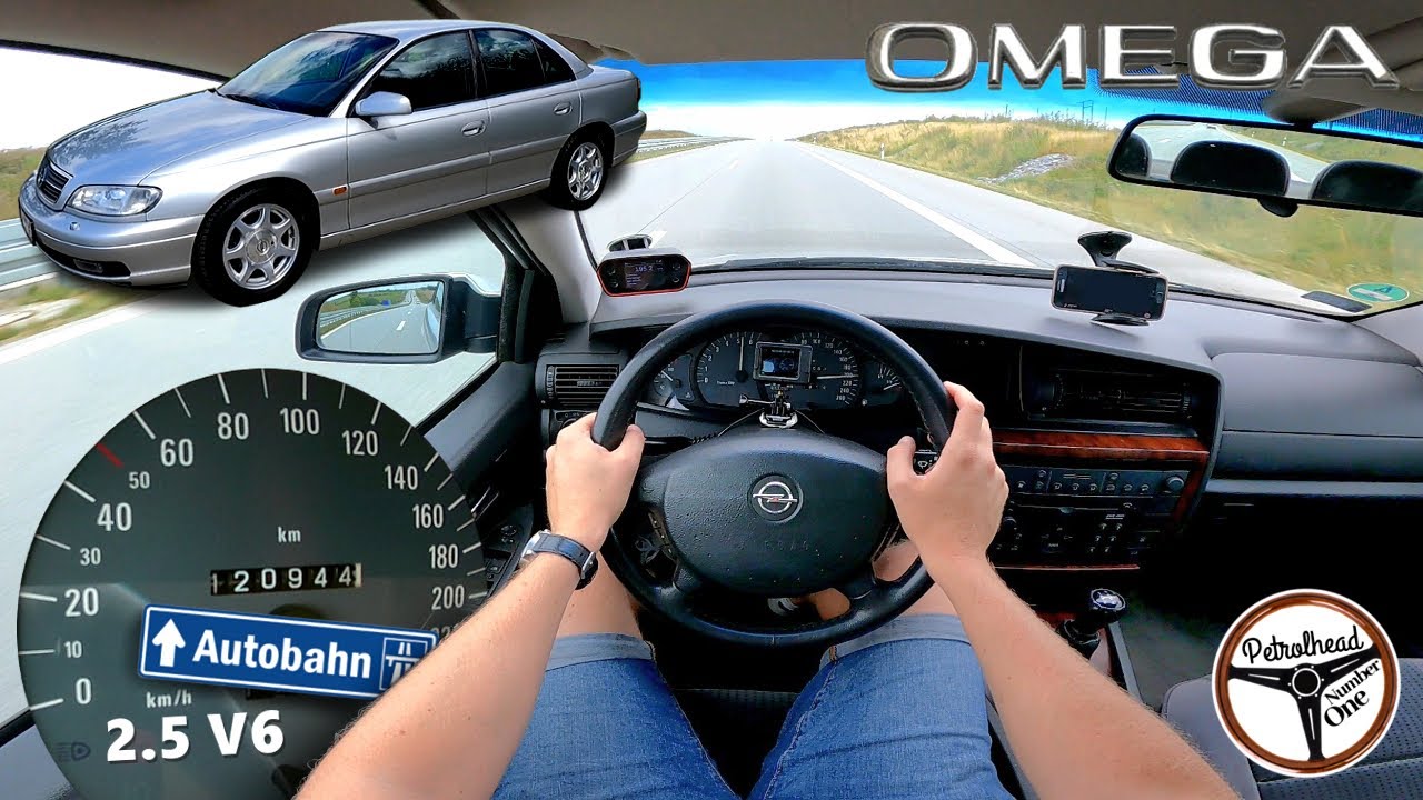 2000 Opel Omega 2.5 V6 (170 KM) | Próba autostradowa i prezentacja. 0-100 km/h. AUTOBAHN.