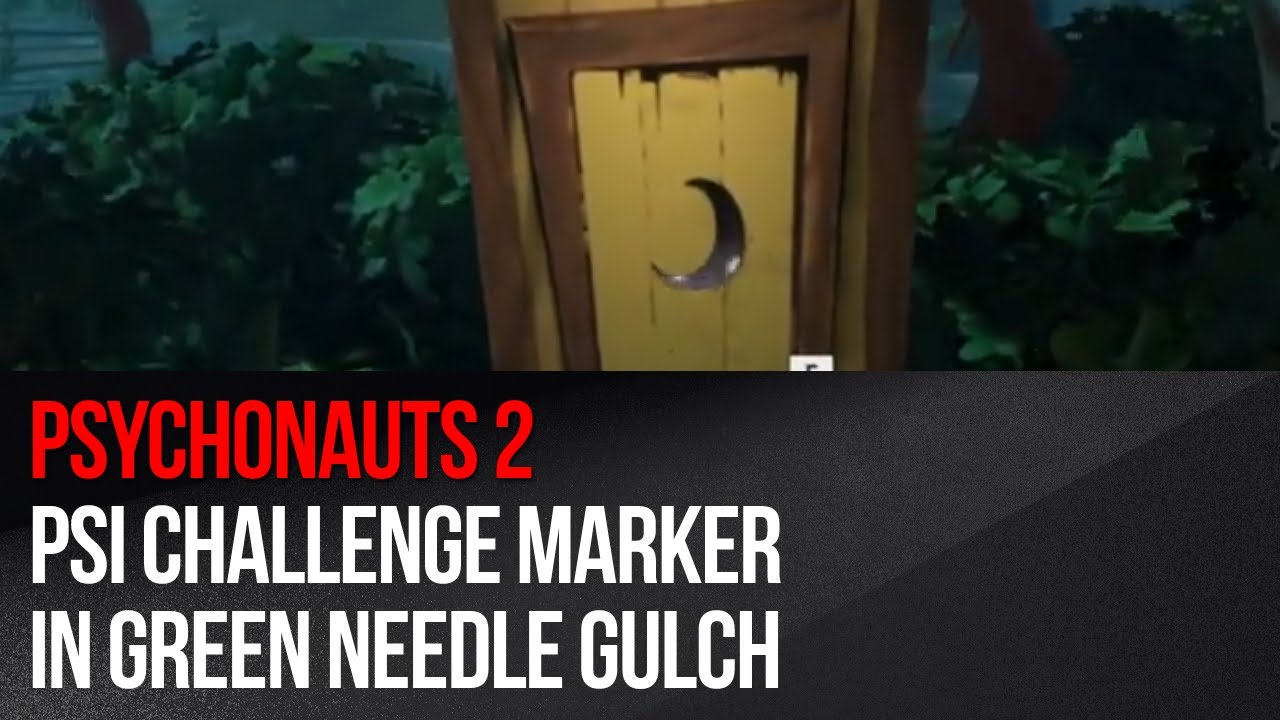 Psychonauts 2 - PSI Challenge Marker in Green Needle Gulch