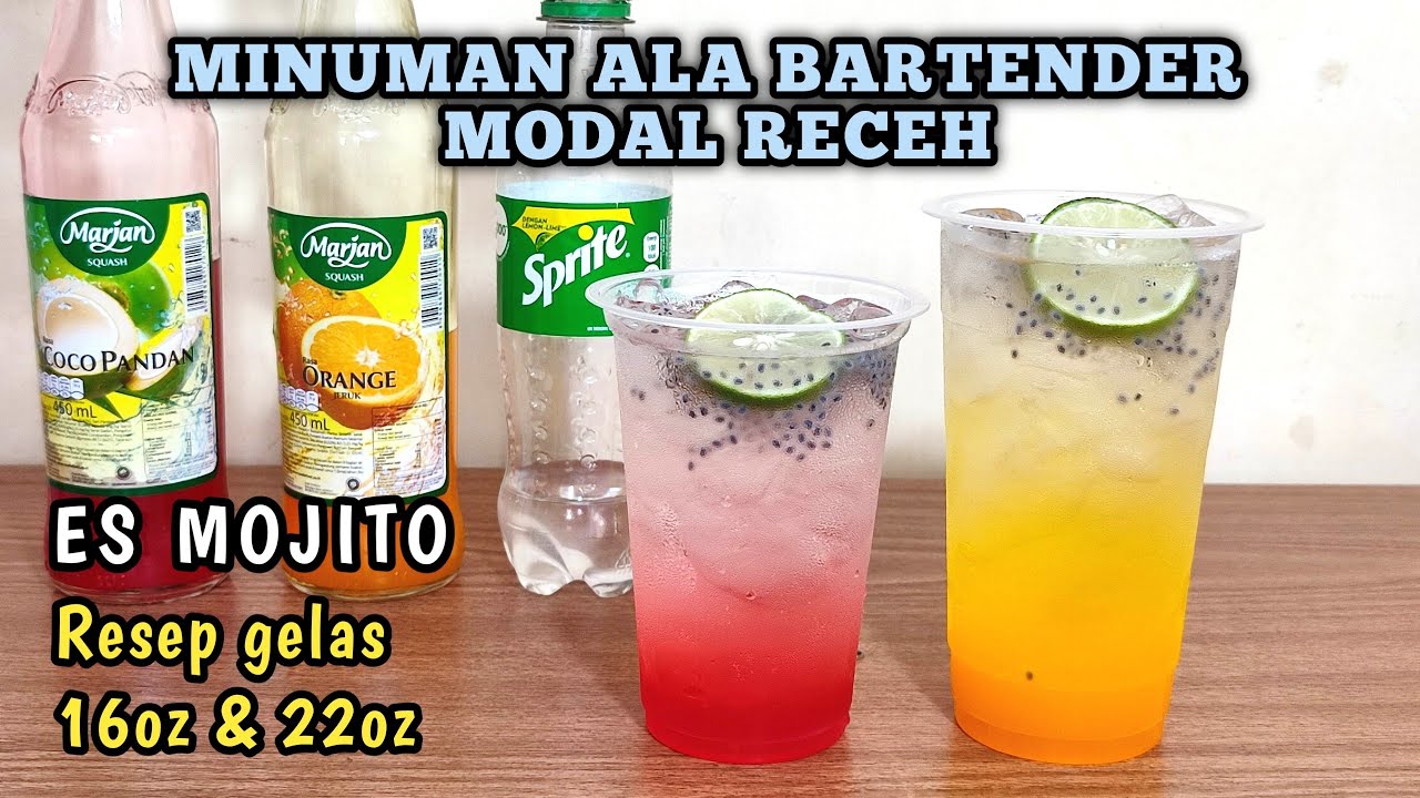 CUMA MODAL SIRUP DAN SODA❗Ide jualan es Mojito | usaha minuman untung besar saat cuaca panas