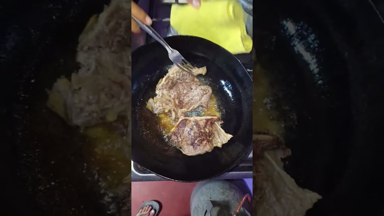 A preparar el churrasco qué rico