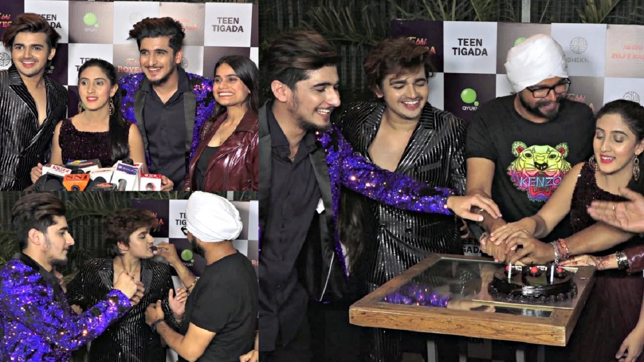 Tu Bhi Royega Song Launch | Teentigada New Song | Bhavin Bhanushali, Sameeksha Sud, Vishal Pandey