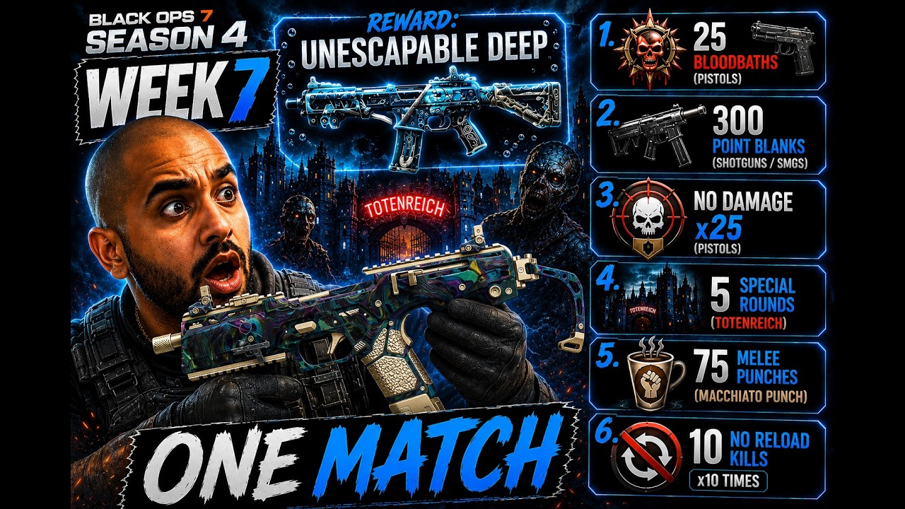 How I Finished EVERY Season 4 Week 7 Challenge in ONE Match