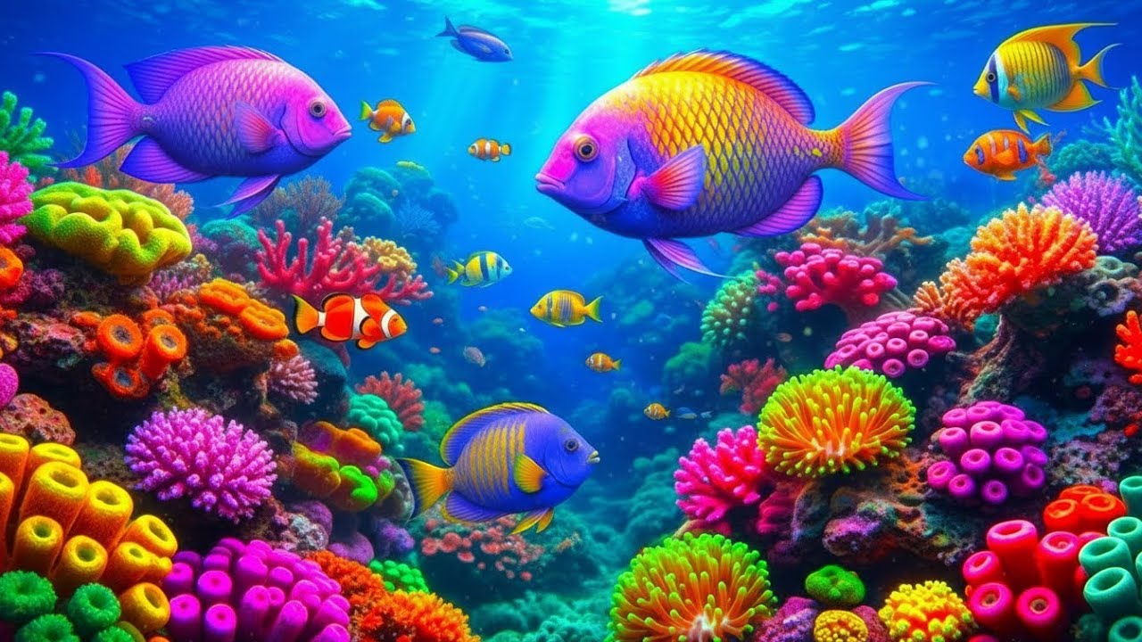 The Best 4K Aquarium - Dive Into The Mesmerizing Underwater Realm, Sea Jellyfish, Coral Reefs. #76