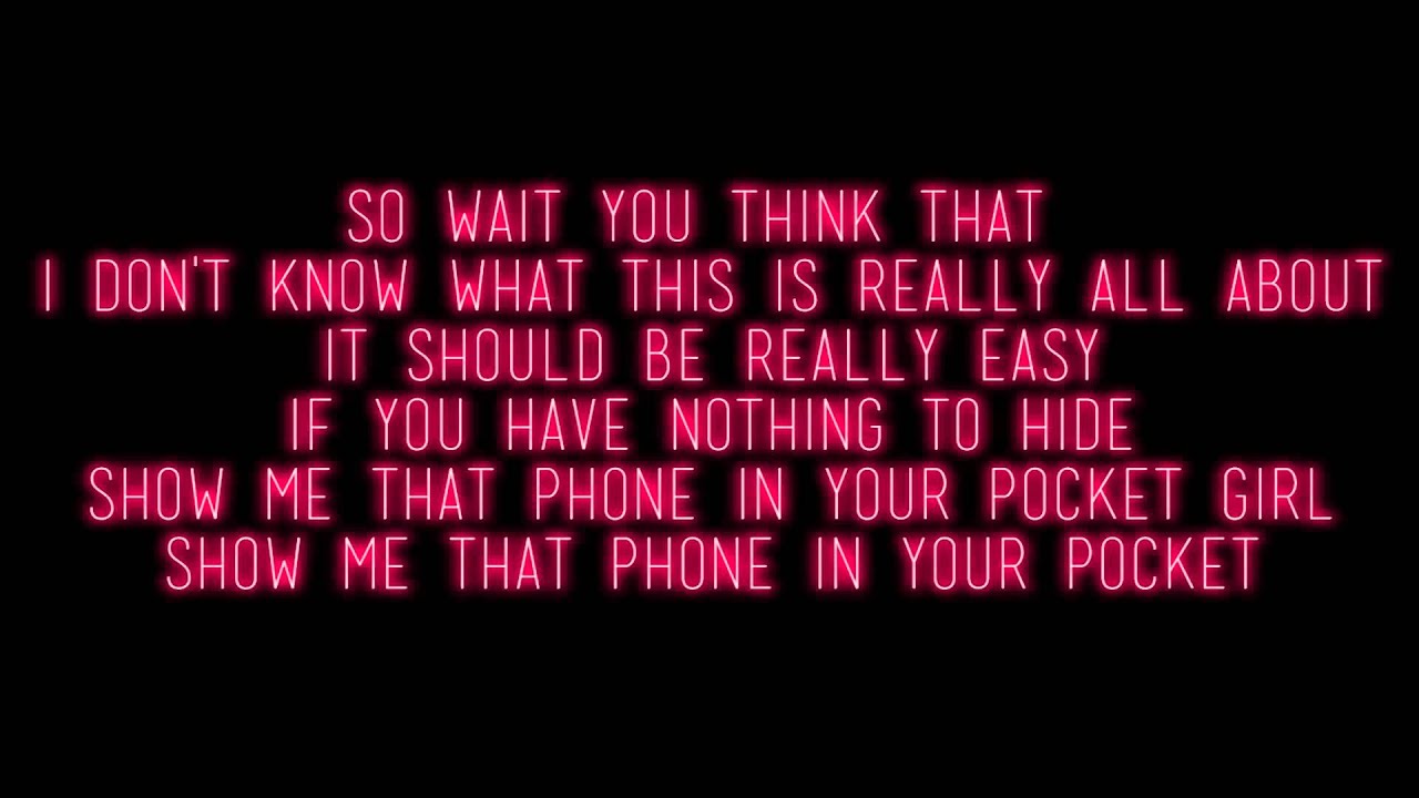 Maroon 5 - In Your Pocket Lyrics