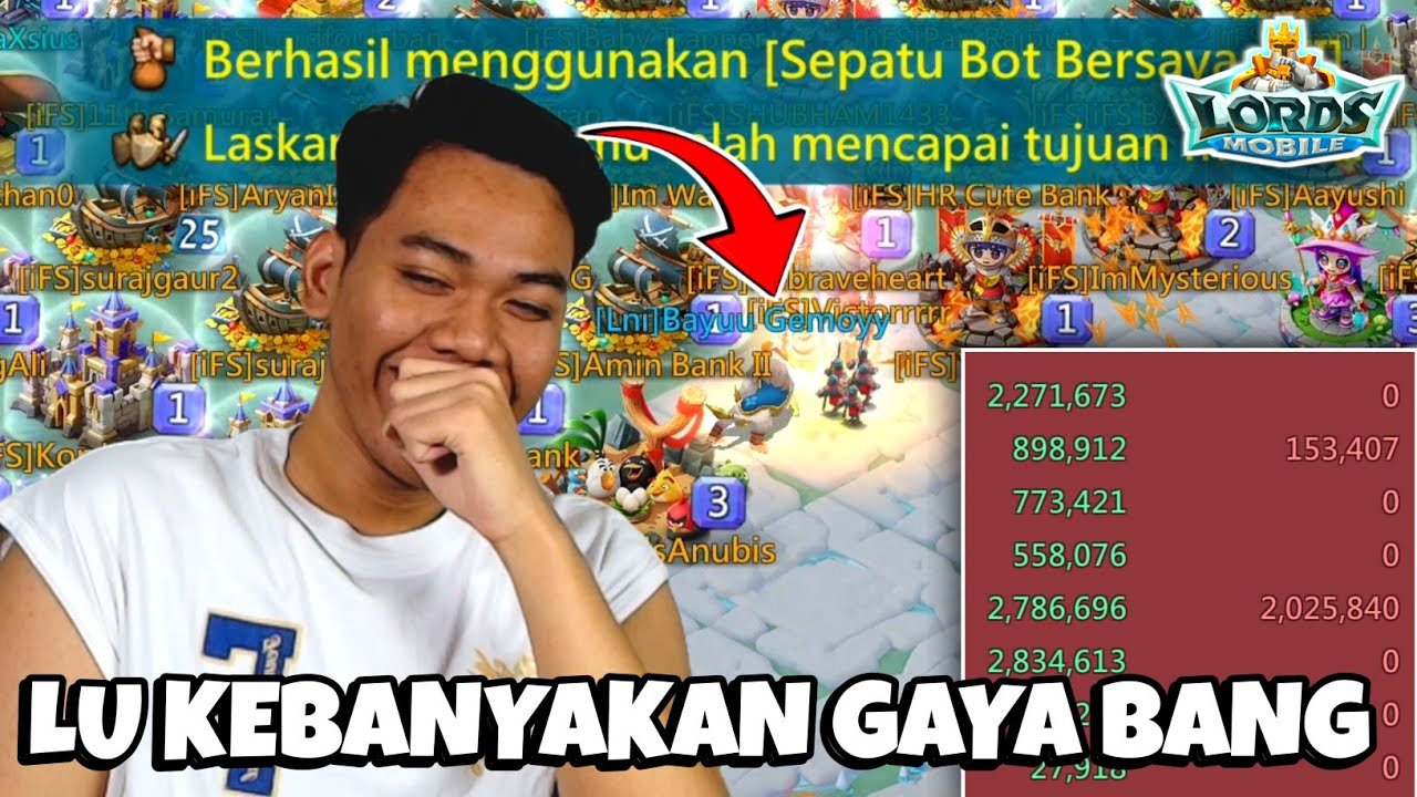 Solo Traps TengiL KD Tua Gue Solo Pakai Full T5 !! Dia Kaget Bisa Kebakar HAHA - Lords Mobile