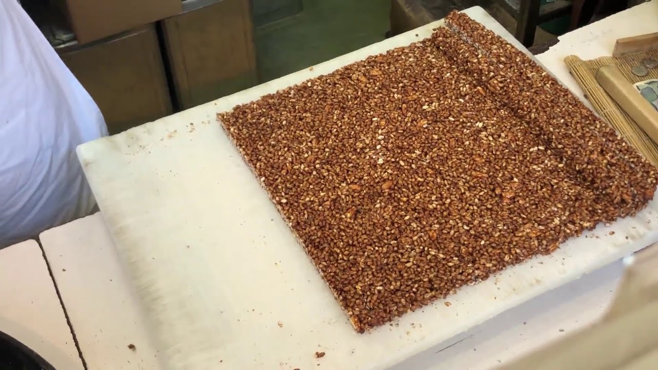 【職人技】雷おこしの作り方 in浅草/Japanese Street Food┃Thunder Rice Cracker┃Asakusa