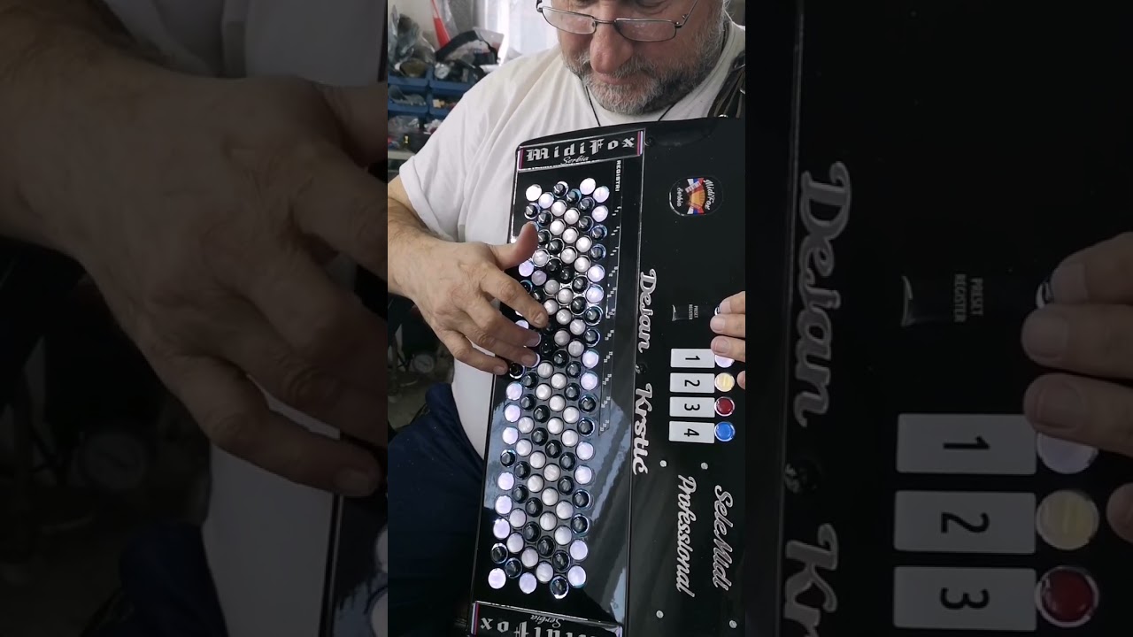 Midi Master Solo dugmetarac test / Kolo Mirko Kodić / MidiFox Serbia Sampler / Wireless Midi