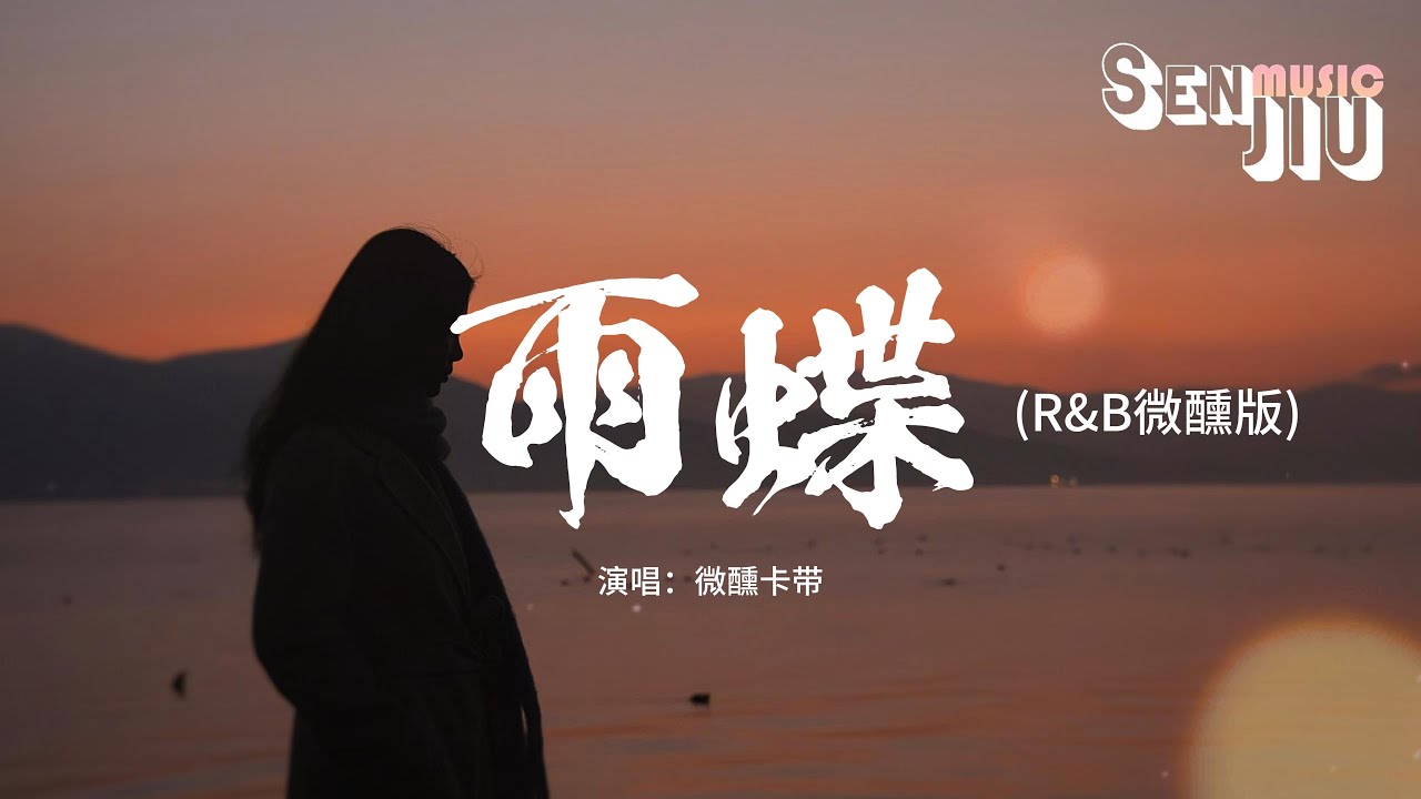 微醺卡带 - 雨蝶 (R&B微醺版)『爱到心破碎 也别去怪谁，只因为相遇太美，就算流干泪 伤到底 心成灰，也无所谓。』【動態歌詞Lyrics】