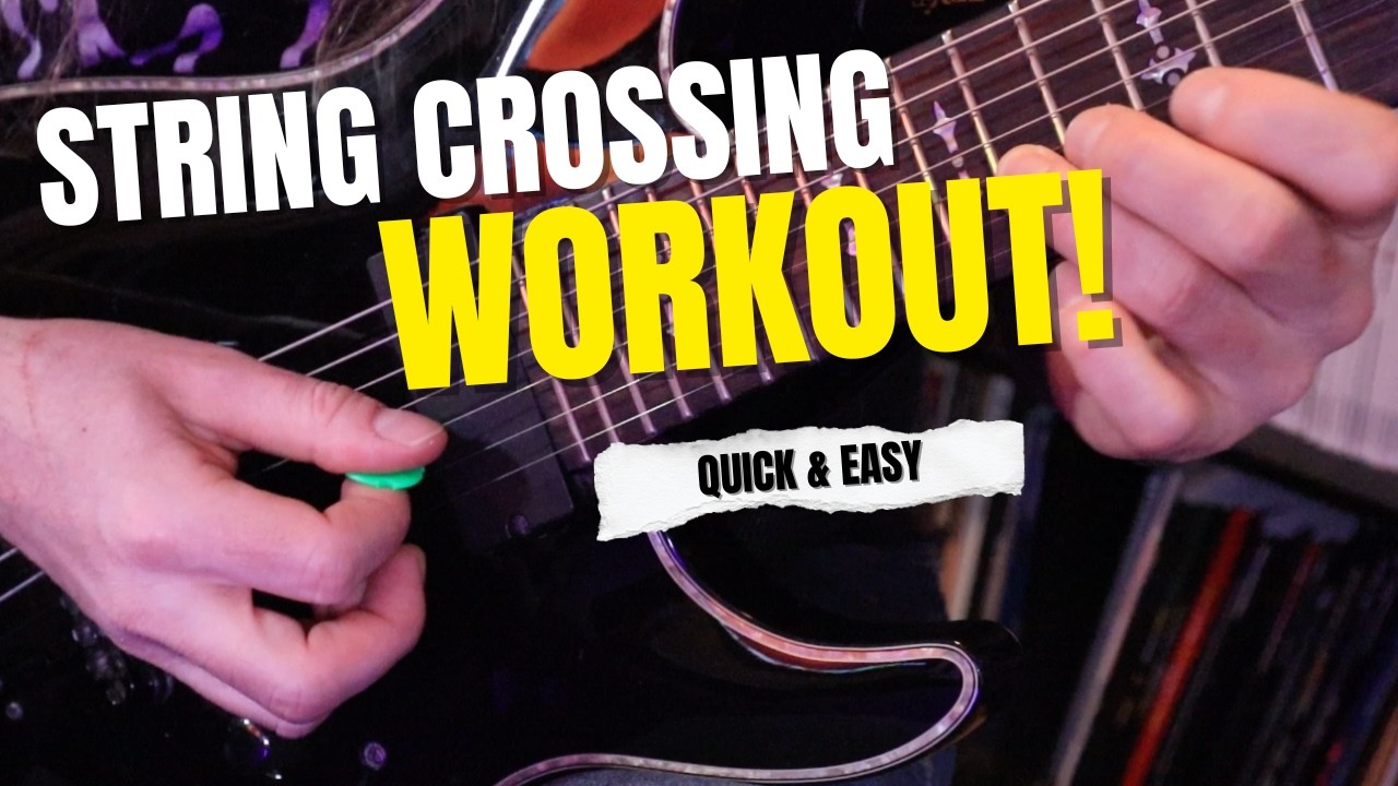 Quick String Crossing Routine For Cleaner Faster Alternate Picking
