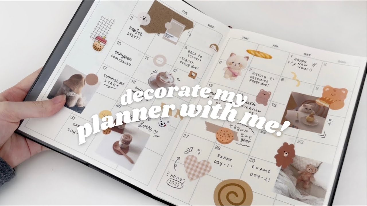 decorate my planner w/ me! 🍞
