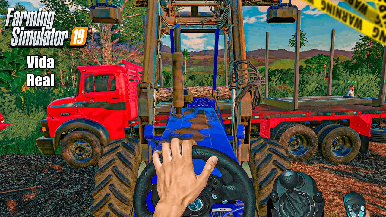 Carregando o mercedes madeireiro  | Simulando ao máximo #54 | Farming simulator 19