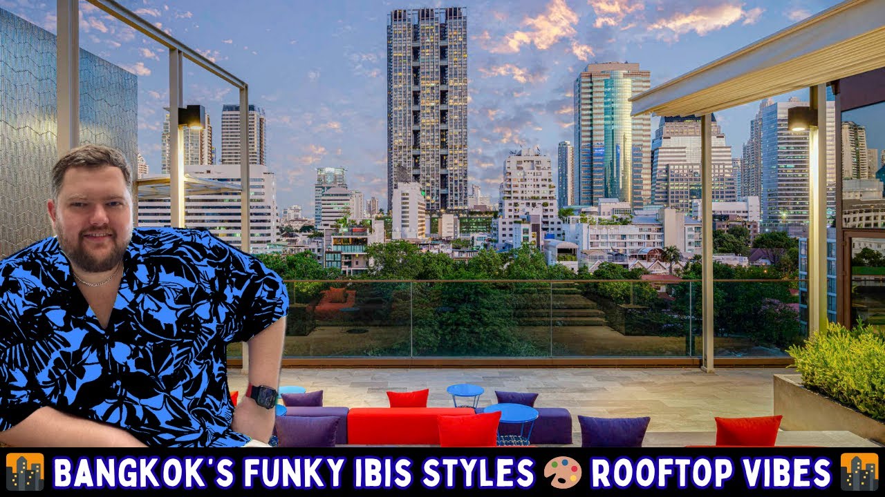 Ibis Styles Bangkok Silom Hotel Tour 🌆 | Rooftop Bar, Pool & Thai Buffet