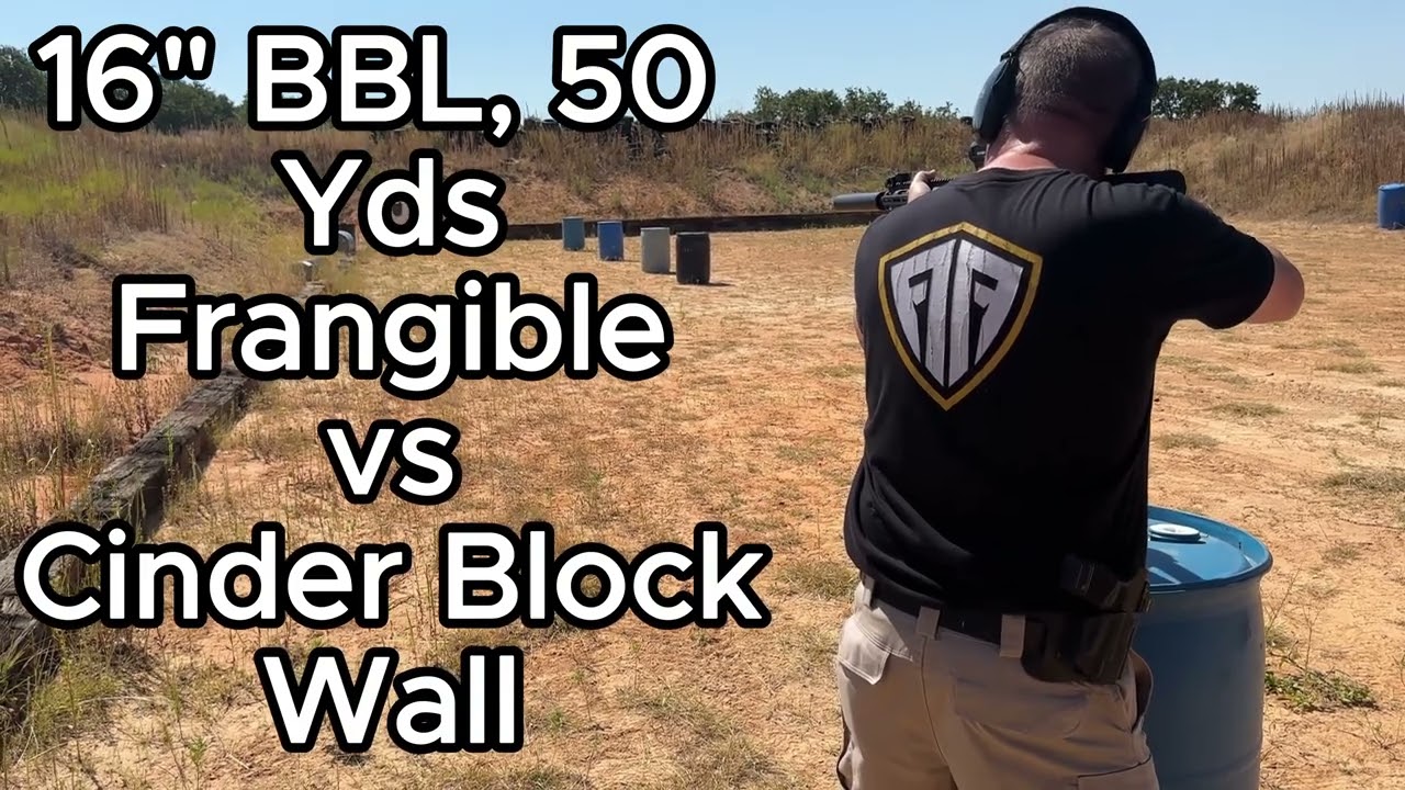 223 Frangible Ammunition vs Kevlar and Cinder Block Wall