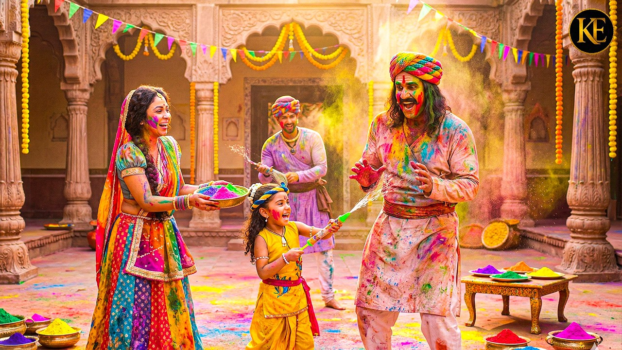 वृंदावन में परिवार संग कान्हा की मस्त होली || YMKN || Shree Krishan Leela