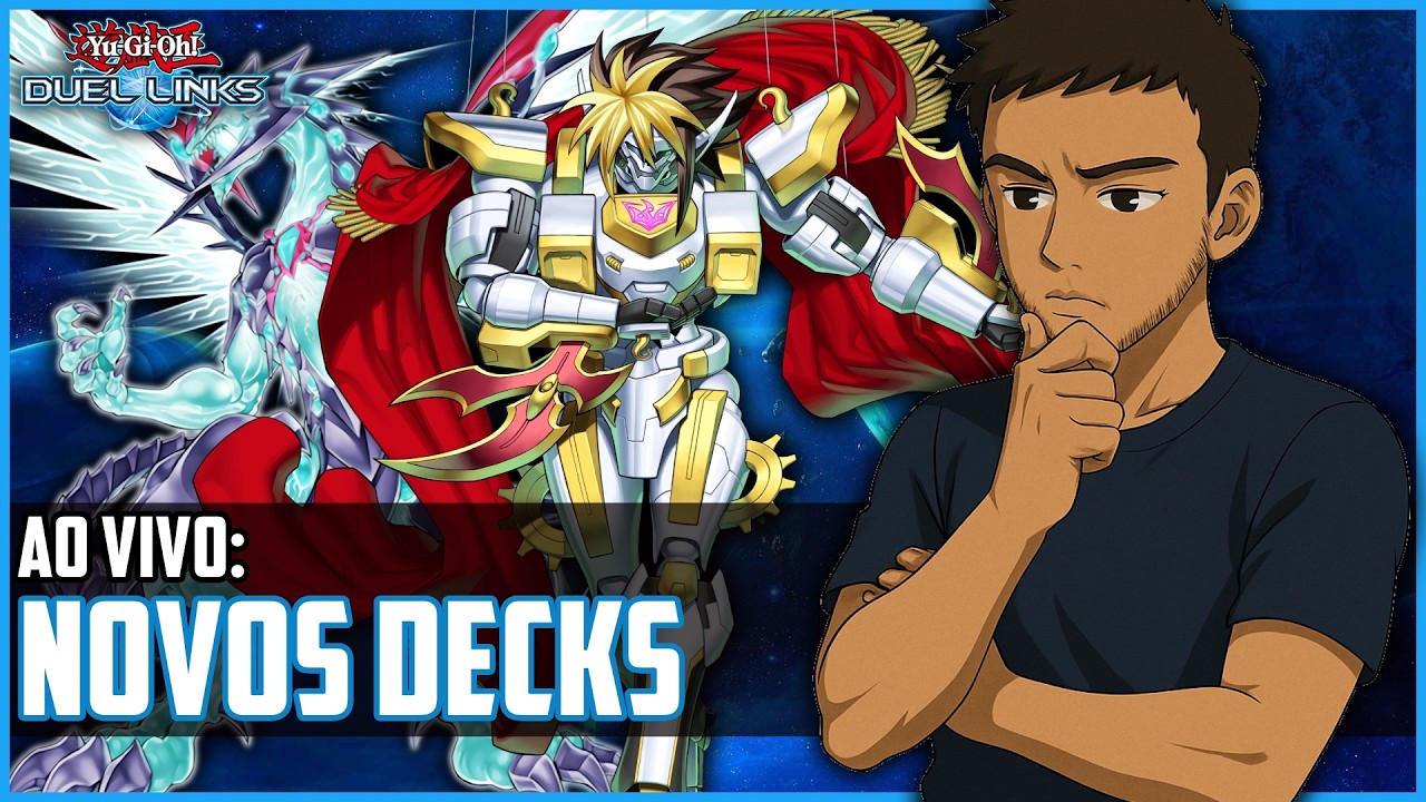 NOVA BOX! VAMOS TESTAR NOVOS DECKS! DUEL LINKS [LIVE]