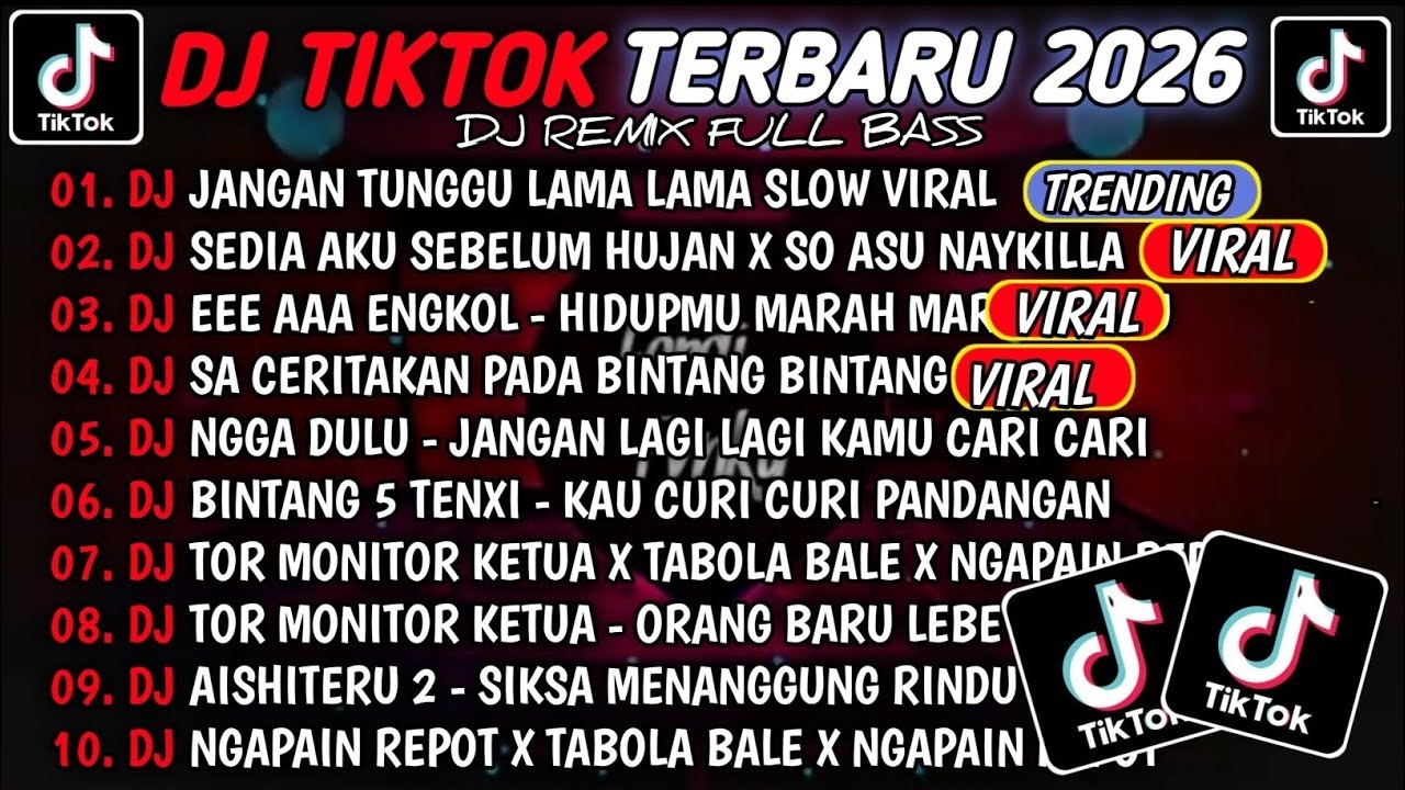DJ TIKTOK TERBARU 2026🎵DJ JANGAN TUNGGU LAMA LAMA🎵DJ SEDIA AKU SEBELUM HUJAN X SO ASU NAYKILLA