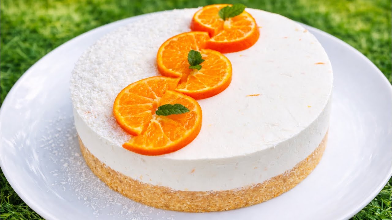 Entremets Orange–Coco & Gelée Menthe-Citron 🍊🥥 | Recette Facile et Gourmande
