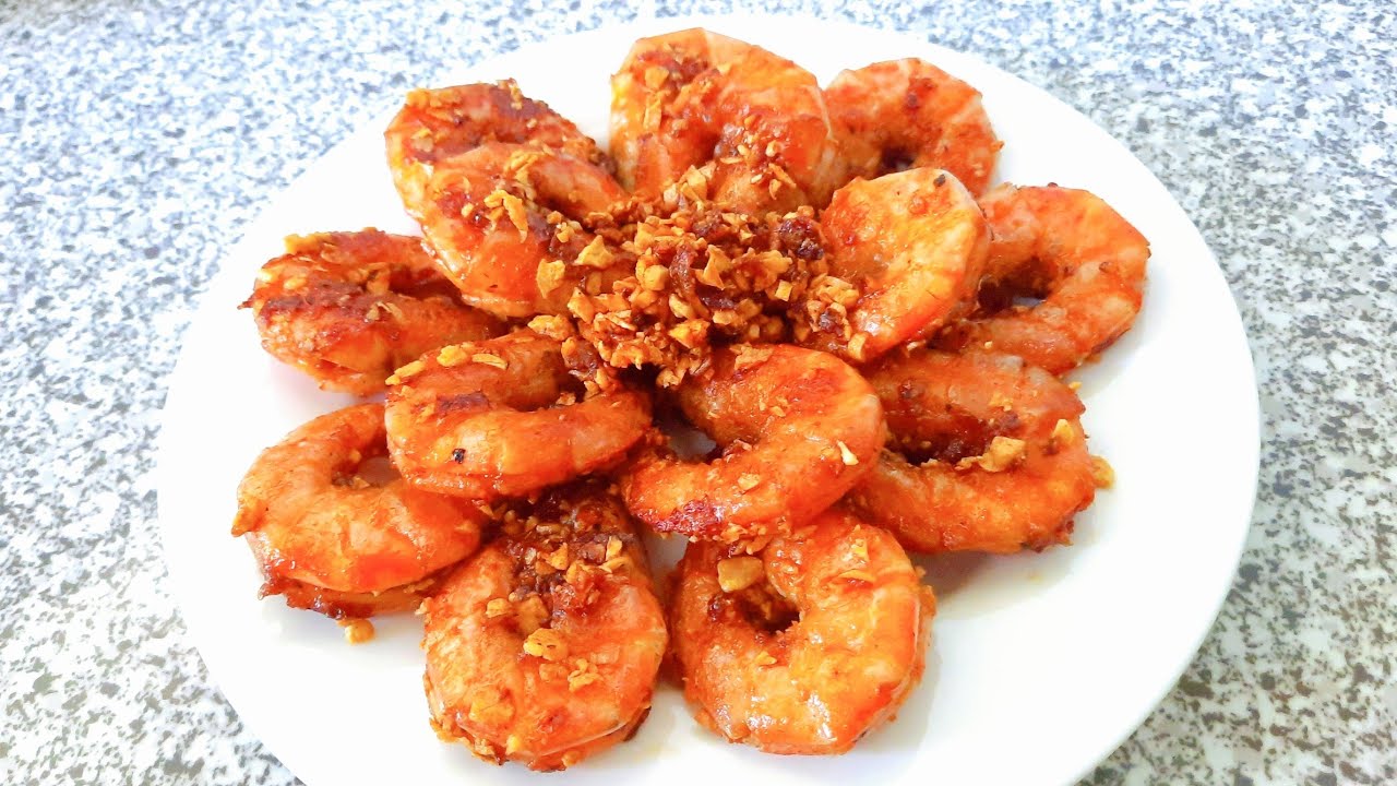 T&Ocirc;M RANG BƠ TỎI/ C&aacute;ch l&agrave;m nhanh  t&ocirc;m rất thơm ngon ,gi&ograve;n v&agrave; mẹo khử m&ugrave;i tanh của t&ocirc;m#312