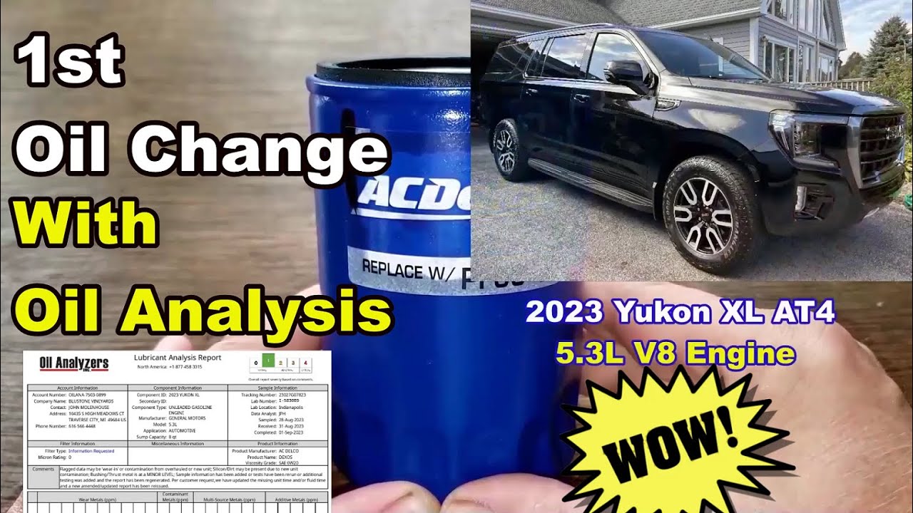 ACDelco PF63 Oil Filter Cut Open With First Oil Analysis, 2023 GMC Yukon 5.3L Engine