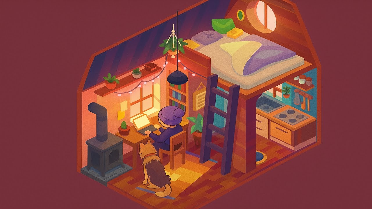 Relaxing on a Cozy Rainy Day | 1HOUR LOOP | Virtual Cottage