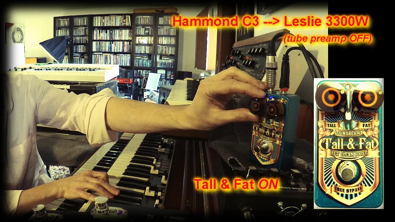 Lounsberry Pedals - TALL & FAT / Hammond C3 and Leslie 3300W 