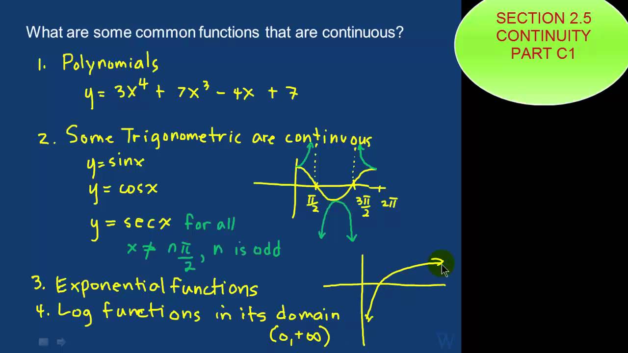 Section 2.5 Continuity Part C1