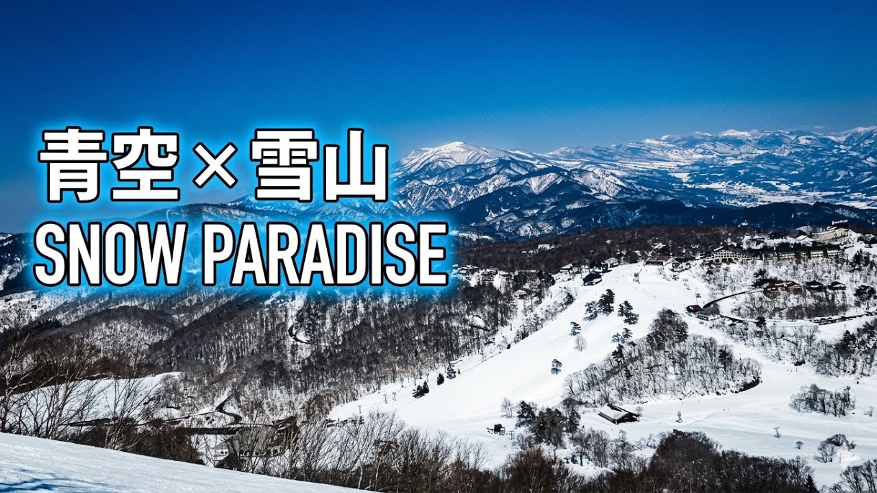 【4K】斑尾高原スキー場 ほぼノーカット滑走｜Madarao Ski Resort Japan｜Snowboard & Ski Long Run Cinematic