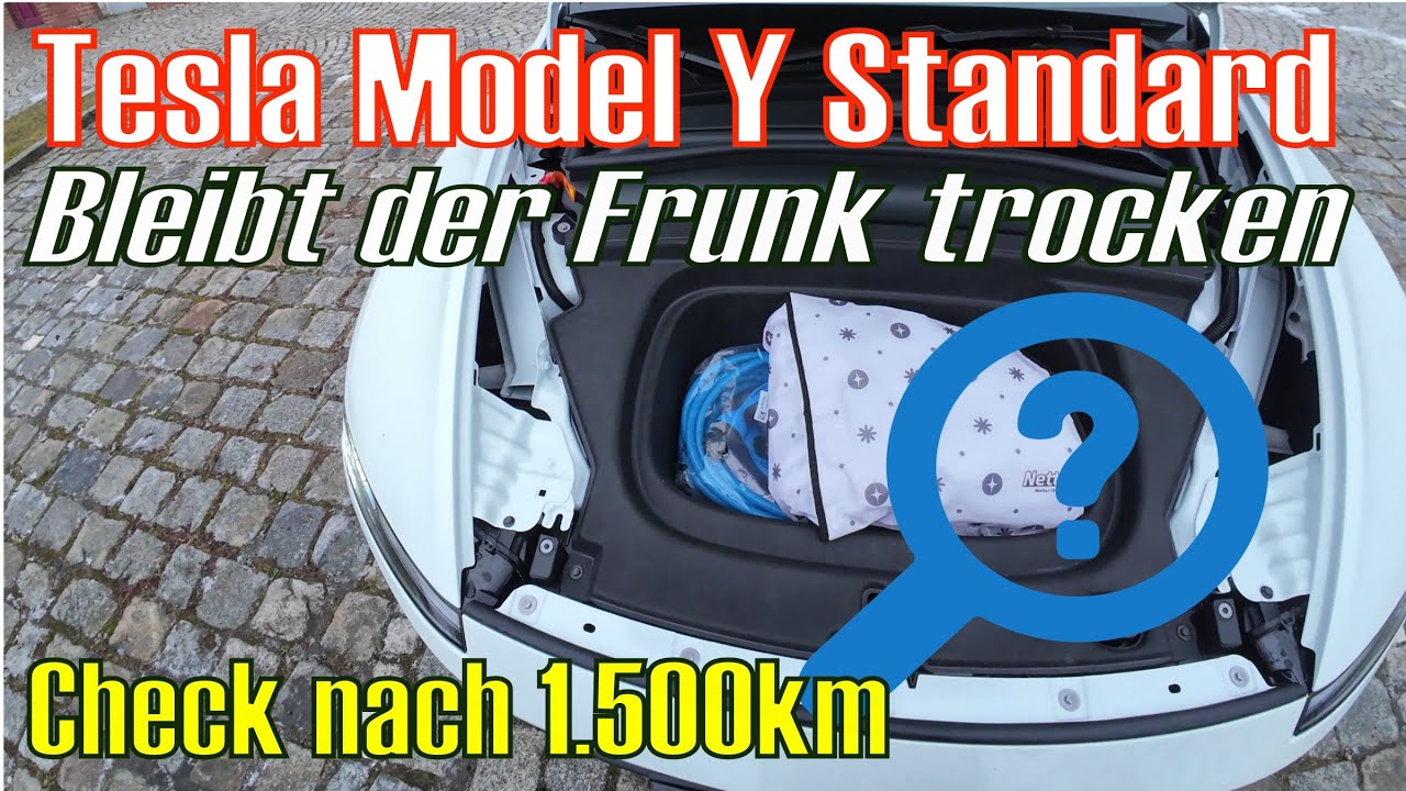 Frohes Neujahr - Blick in den Frunk - ist er noch trocken oder nach 1.500 km feucht geworden?