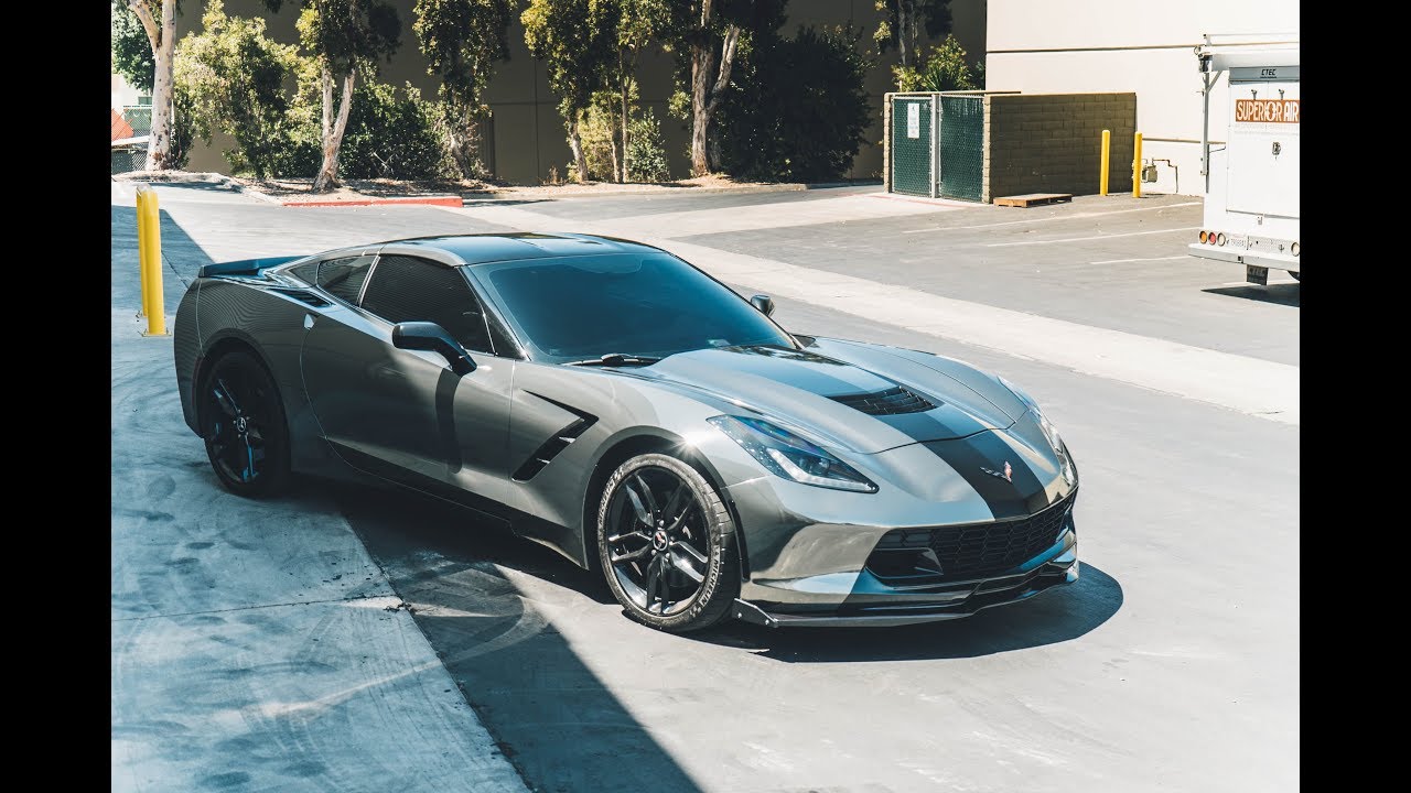 INSANE BLACK CHROME CORVETTE! SD WRAP